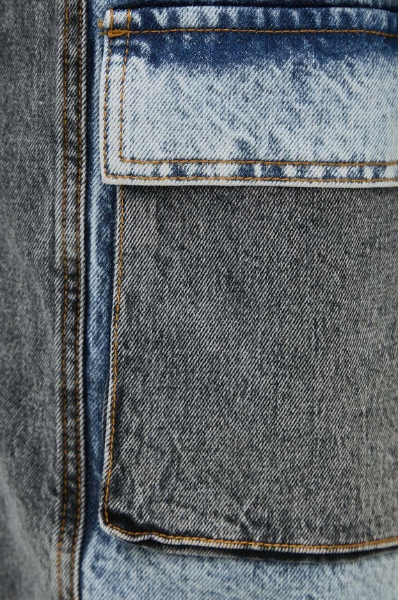 Rotate denim jacket Oversized Patchwork Jacket 1128221603