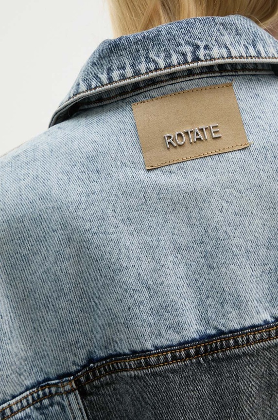 Rotate denim jacket Oversized Patchwork Jacket 1128221603