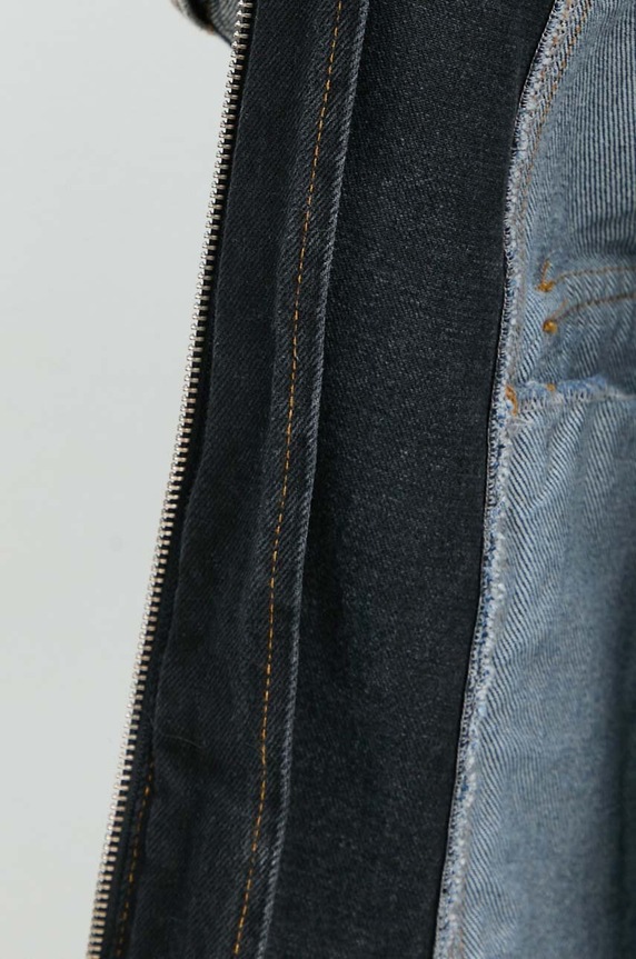 Rotate denim jacket Oversized Patchwork Jacket 1128221603