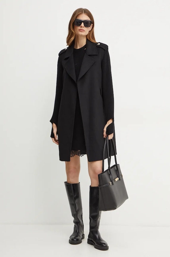 Вълнен елек Liu Jo WF4062.T4627 черен AW24