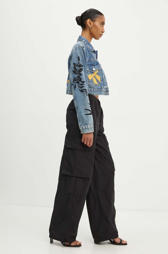 Moschino Jeans kurtka jeansowa 0501.8221 niebieski AW24