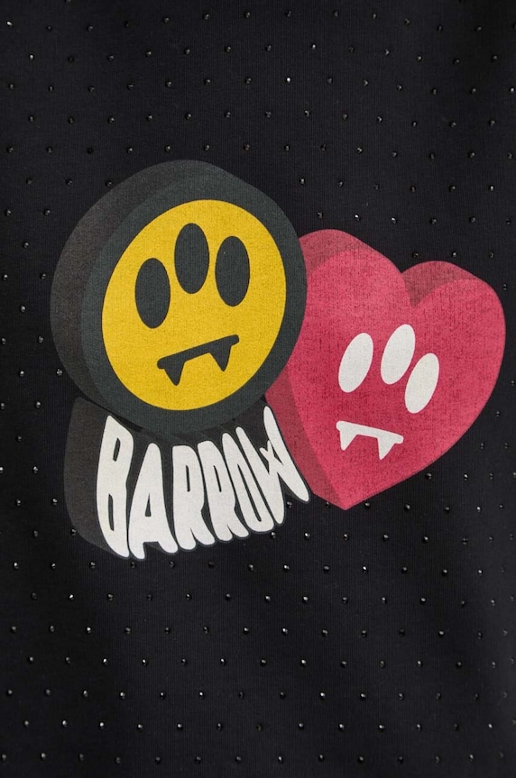 Barrow hanorac de bumbac F4BWWOSW110 negru