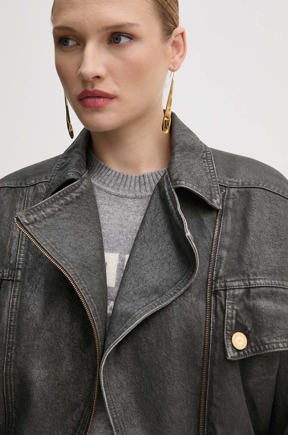 Elisabetta Franchi geacă din denim BJ31I46E2