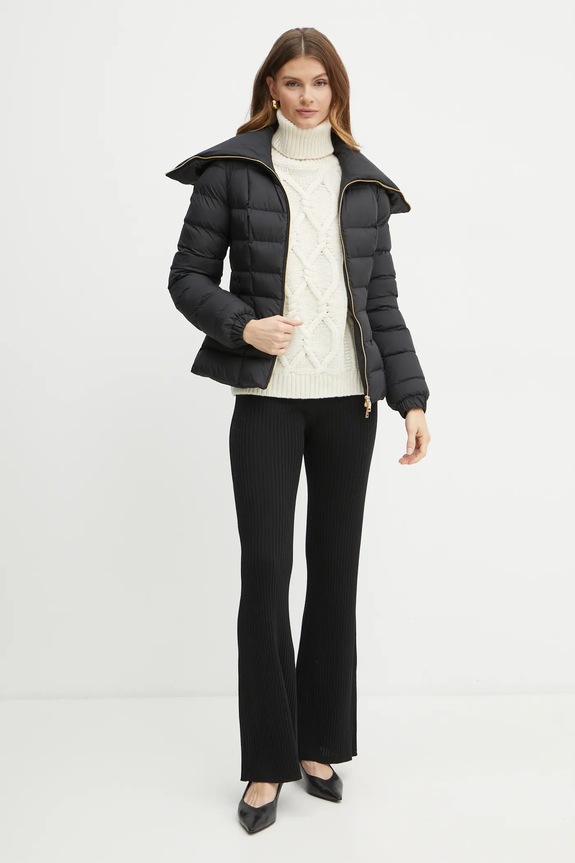 Яке Elisabetta Franchi PI76D46E2 черен AW24
