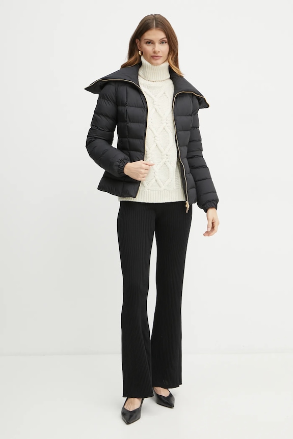 Яке Elisabetta Franchi PI76D46E2 черен AW24
