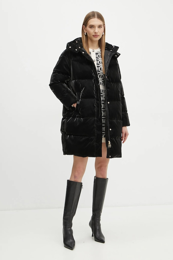 Μπουφάν Elisabetta Franchi PI79Z46E2 μαύρο AW24