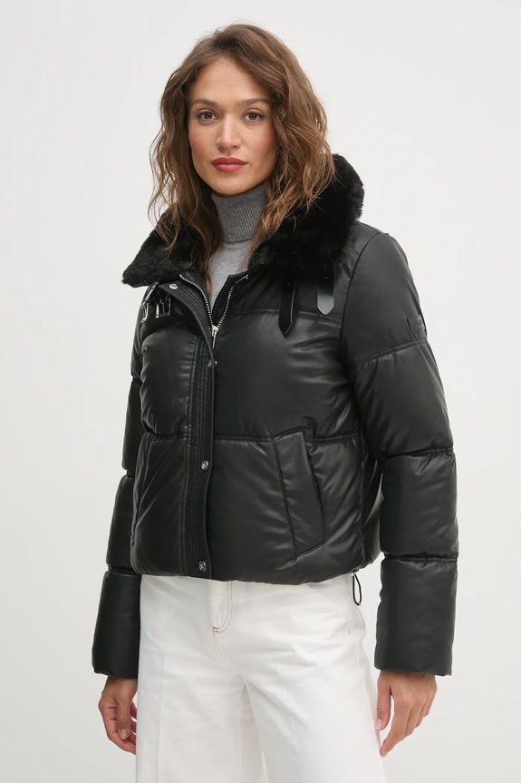 Bunda Dkny zateplené čierna DLEMPU23