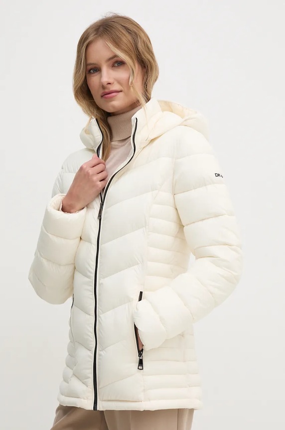 Bunda Dkny přechodné béžová DLEMPR20