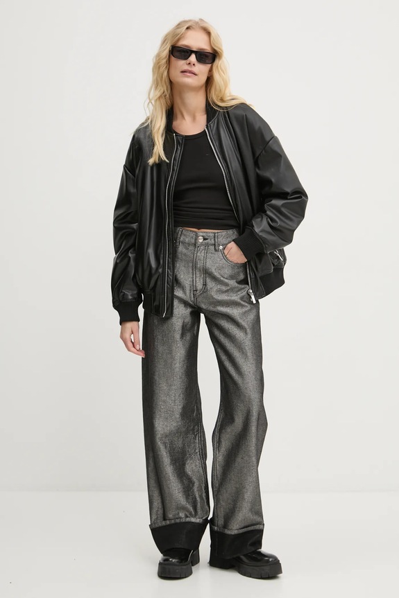 Chiara Ferragni giacca bomber 77CBSH01 nero AW24