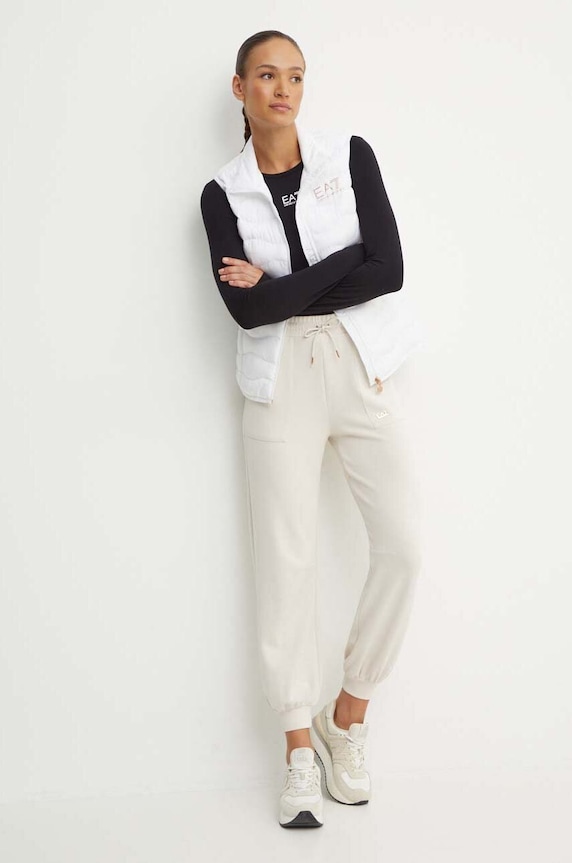 EA7 Emporio Armani bezrękawnik TNF8Z.8NTQ08.0104 biały AW24
