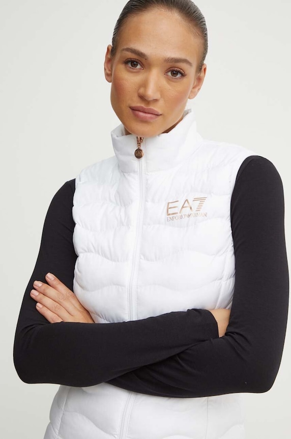 EA7 Emporio Armani bezrękawnik biały TNF8Z.8NTQ08.0104