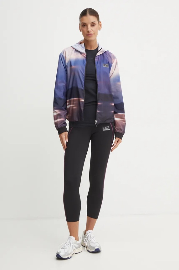 Jakna za trening EA7 Emporio Armani TNP6Z.6DTB02.2702 ljubičasta AW24