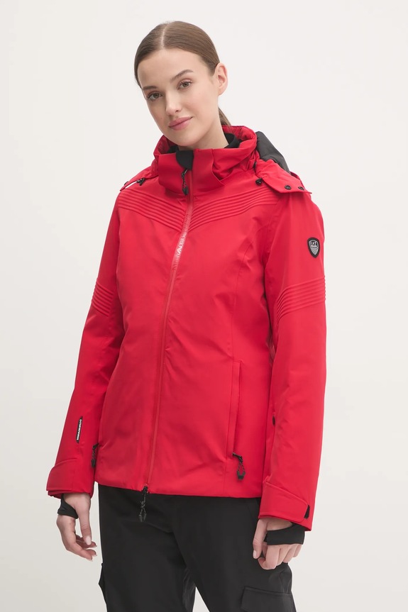 EA7 Emporio Armani geaca de schi Cortina Embossed Toray Sporturi de iarnă rosu TN44Z.6DTG03.1461