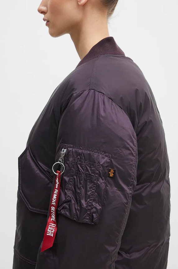 Bunda Alpha Industries fialová 148004