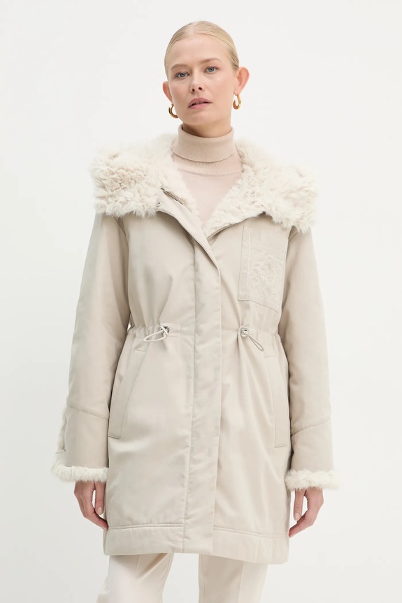 Parka Marella s podšívkou béžová 2423026014200