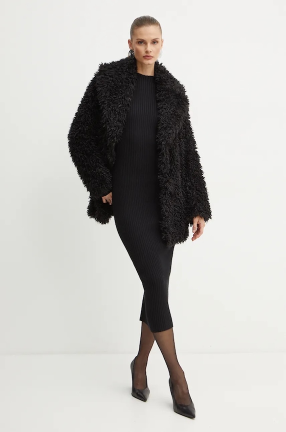 Patrizia Pepe płaszcz 2O0145.E057 czarny AW24