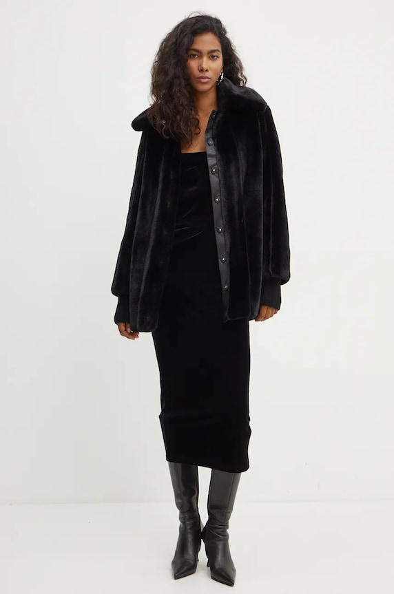 Kabát Patrizia Pepe 2O0163.E5T7 černá AW24
