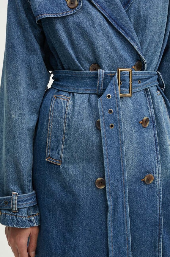 Levi's cappotto jeans A8976 blu navy