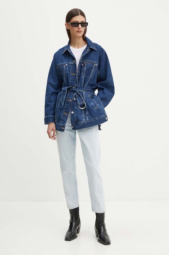 Levi's kurtka jeansowa A9368 granatowy AW24
