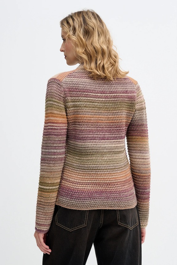 Îmbrăcăminte United Colors of Benetton cardigan din amestec de lână 105CD6880 verde