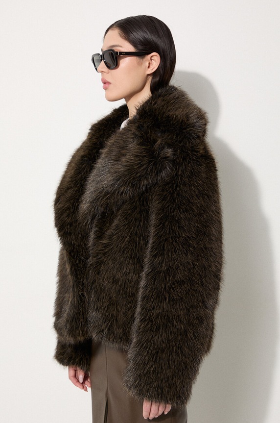 Яке Kenzo Short Fake Fur Blouson черен FE62BL1869FP.90