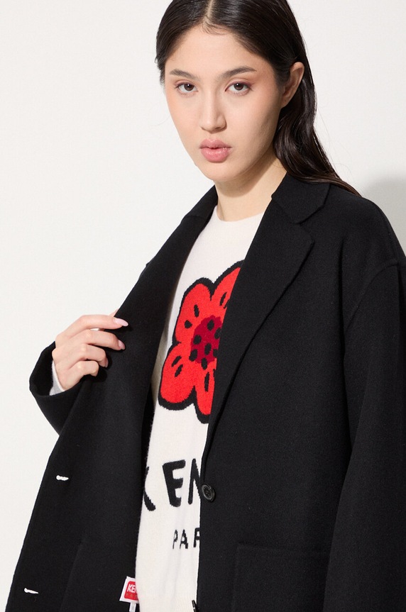 Шерстяная куртка-бомбер Kenzo Double Face Workwear Jacket FE62VE2559WA.99
