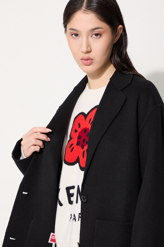 Шерстяная куртка-бомбер Kenzo Double Face Workwear Jacket FE62VE2559WA.99