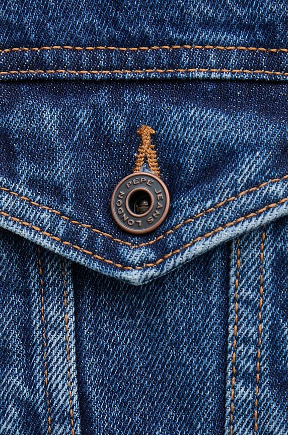 Pepe Jeans kurtka jeansowa REGULAR JACKET granatowy PL402432CT9