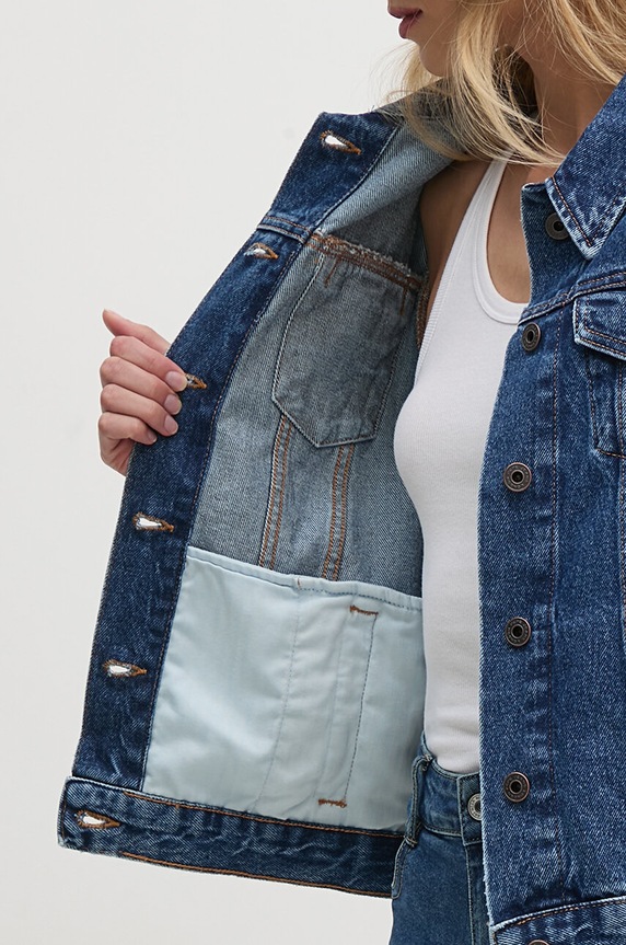 Pepe Jeans kurtka jeansowa REGULAR JACKET PL402432CT9 granatowy