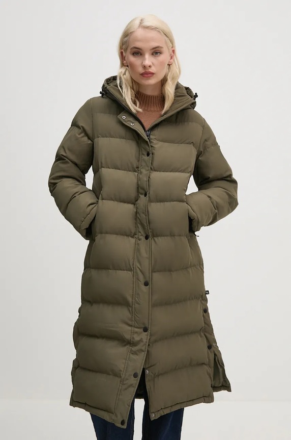 Pepe Jeans geaca BIBI LONG verde PL402437