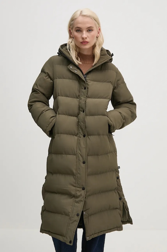 Pepe Jeans geaca BIBI LONG verde PL402437