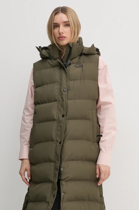 Елек Pepe Jeans BIBI VEST зелен PL402439