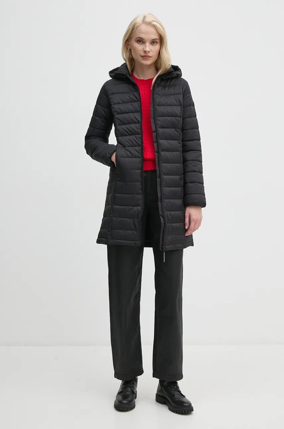 Μπουφάν Pepe Jeans AMMY LONG PL402442 μαύρο AW24