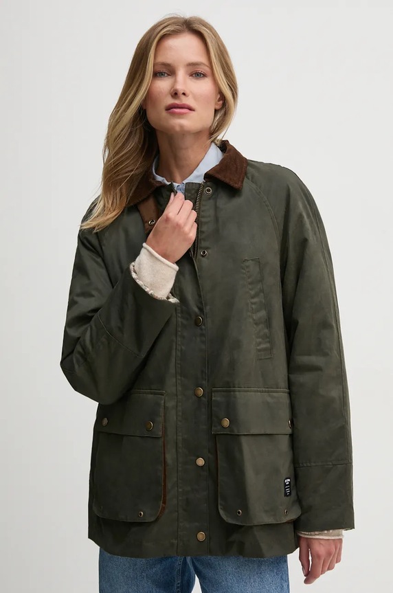Pepe Jeans kurtka BABETTE bez kaptura zielony PL402444