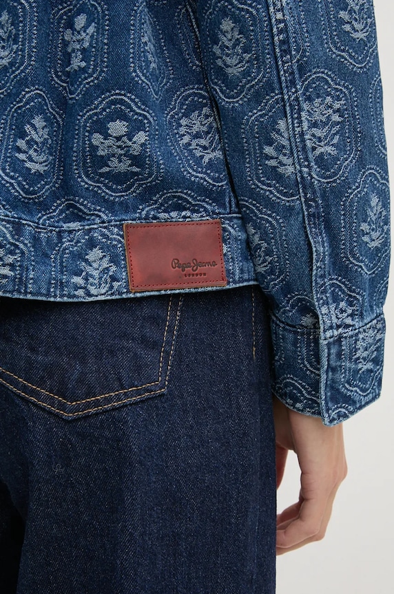 Rifľová bunda Pepe Jeans LOA JACQUARD PL402483