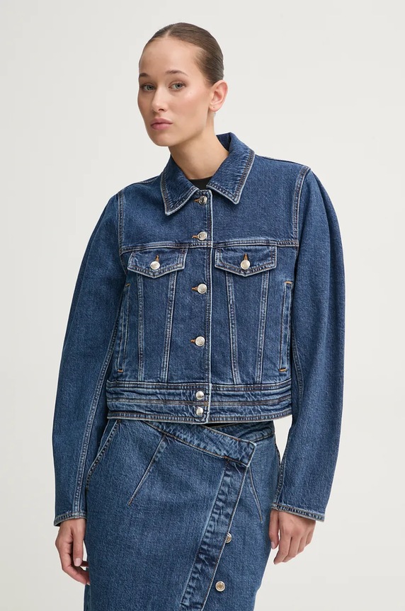 Džínová bunda IRO riflovina modrá WP07OURA