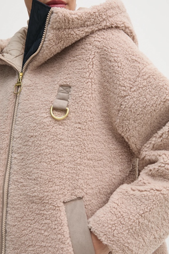 Bunda Barbour Amber Fleece LFL0072 béžová
