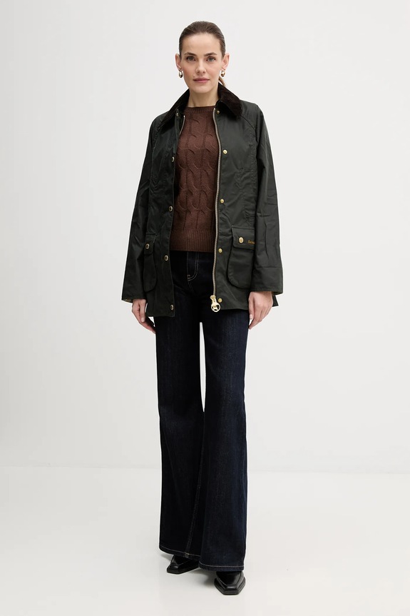 Barbour geaca Modern Beadnell Wax LWX1402 verde SS26
