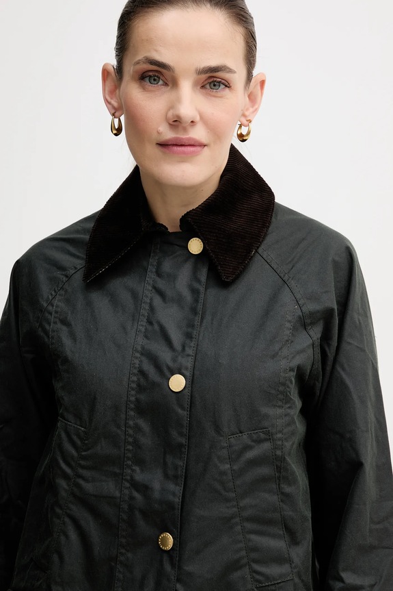Barbour geaca Modern Beadnell Wax verde LWX1402