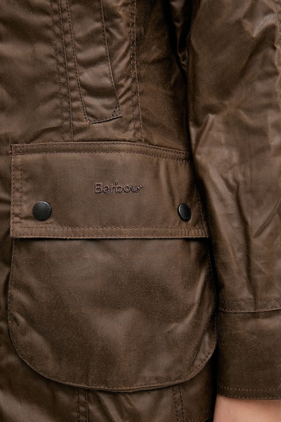 Barbour Beadnell демісезонна куртка жіноча бавовняна LWX0667 коричневий