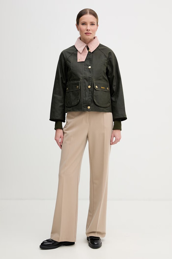Barbour BEADNELL kurtka damska bawełniana LWX1403 zielony AW25
