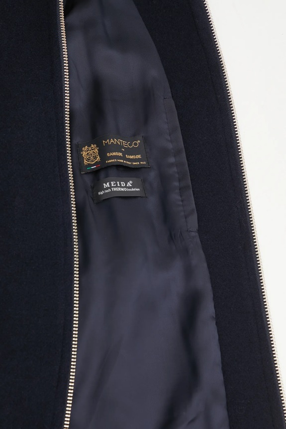 Samsoe Samsoe giacca in lana ALMA blu navy F23300184