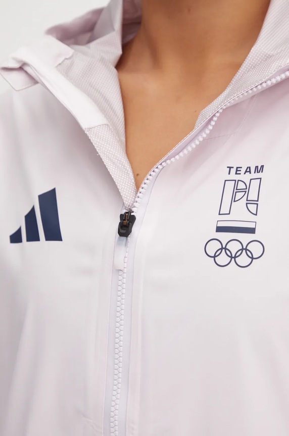Vodoodporna jakna adidas Performance Olympic JD7951 roza