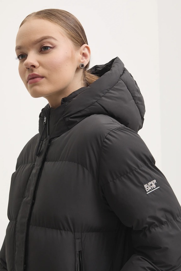 Superdry rövid kabát fekete W5011728A.02A