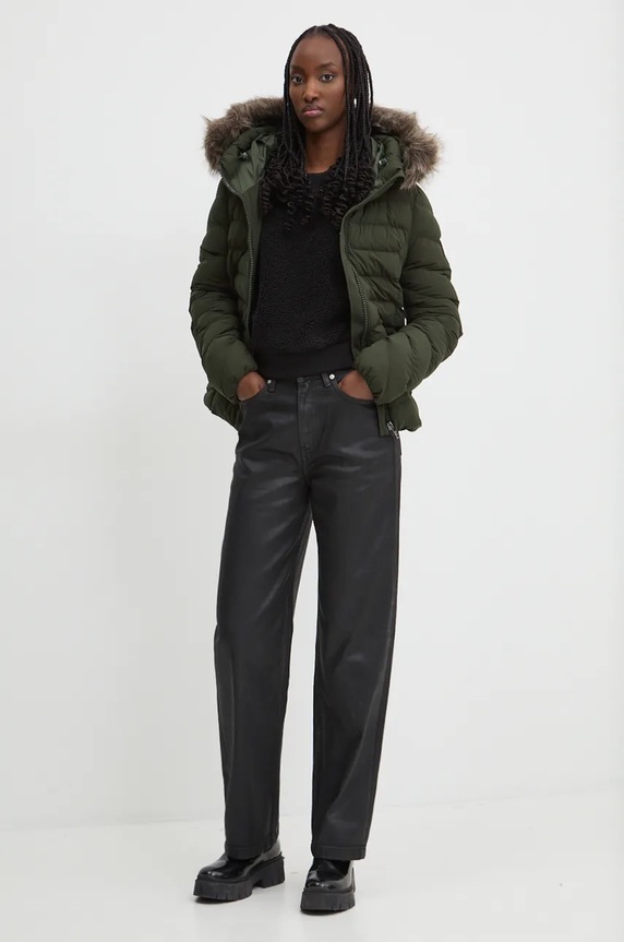 Bunda Superdry W5011754A.1KM zelená AW24
