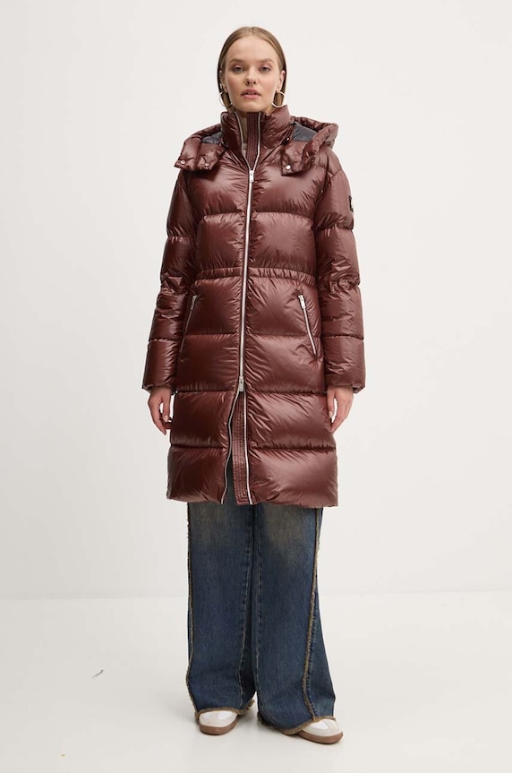 Páperová bunda MOOSE KNUCKLES Juniper M34LP218 hnedá AW24