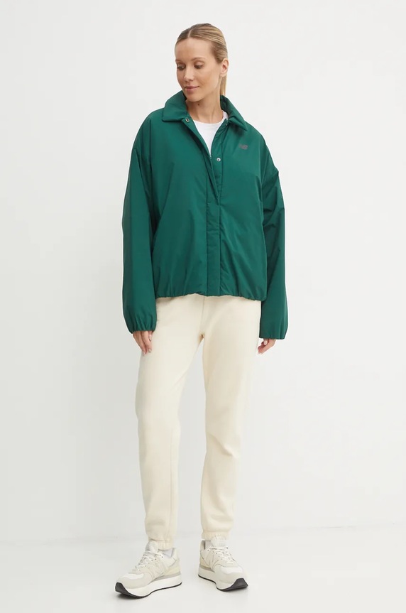 New Balance jacket WJ43506NWG green AW24