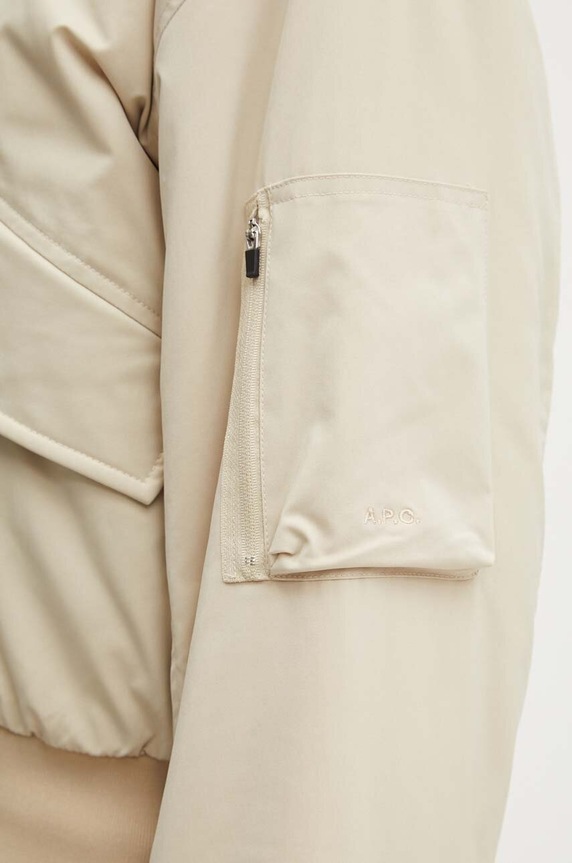 Bunda A.P.C. blouson haley béžová PSAIY.F02843