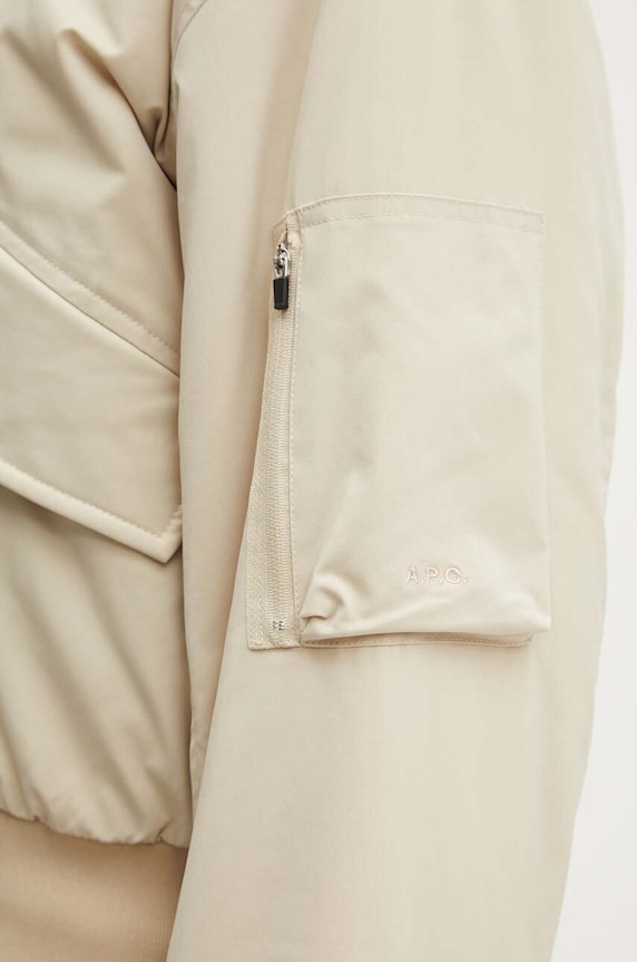 Bunda A.P.C. blouson haley béžová PSAIY.F02843
