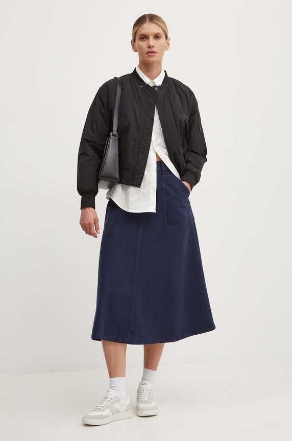 Куртка-бомбер A.P.C. blouson haley PSAIY.F02843 чёрный AW24